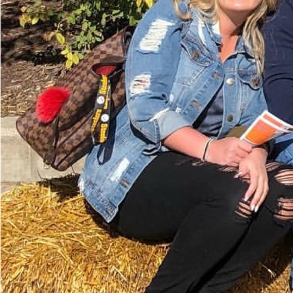 Mono B Denim Jacket (Rips) - Picture 3 of 3